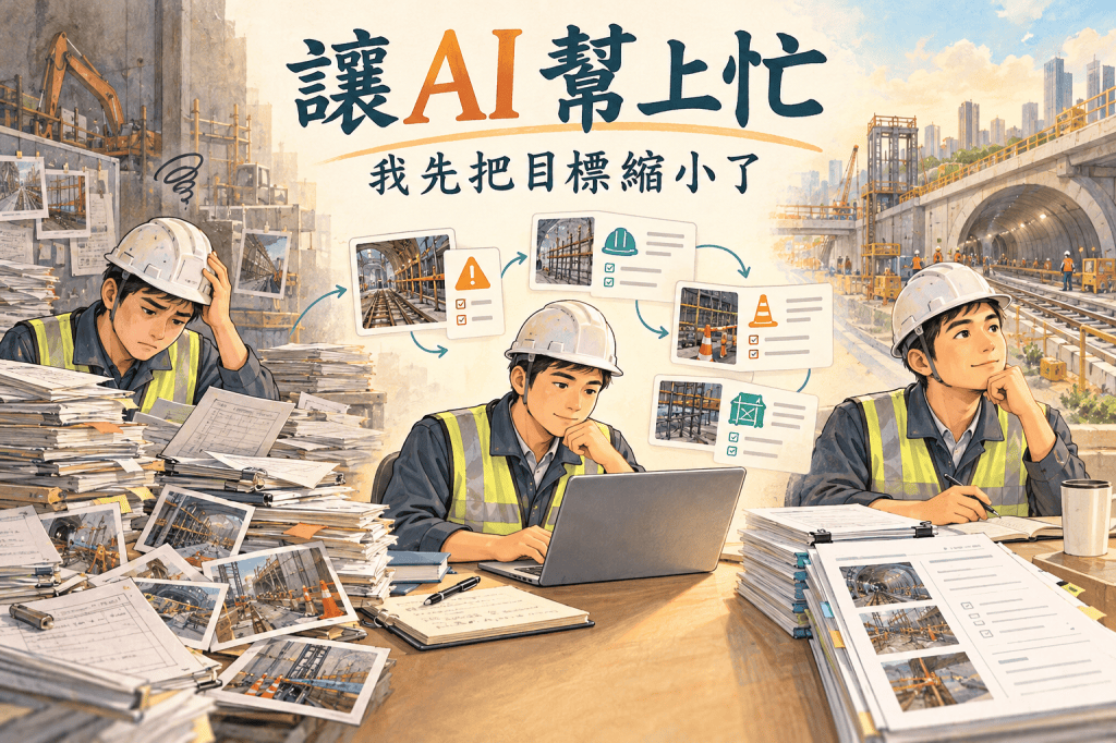 讓 AI 幫上忙，我先把目標縮小了